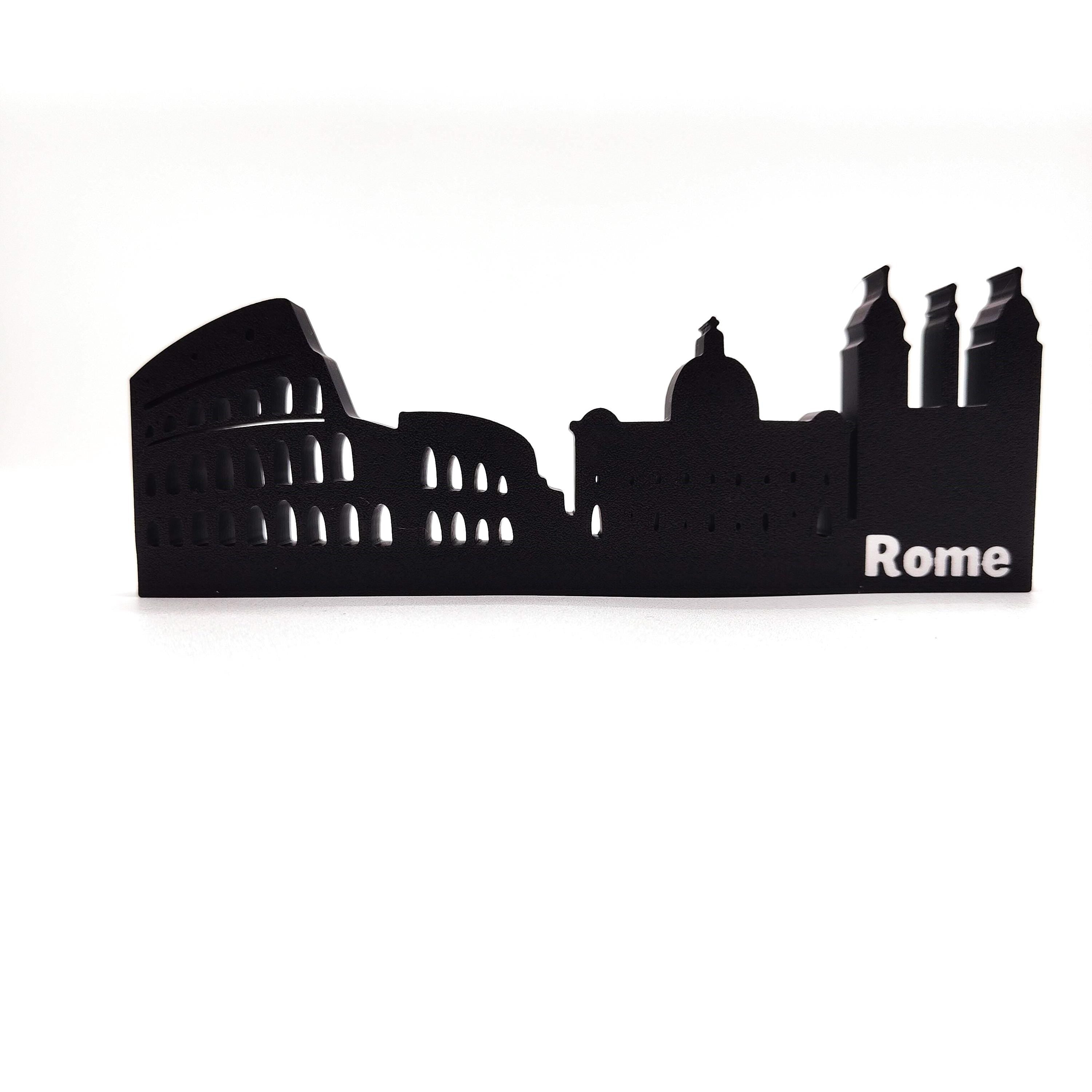 Rome Skyline Featuring the Colosseum and Historic Landmarks, Perfect for Adding a Touch of Italian Heritage to Your Home or Office